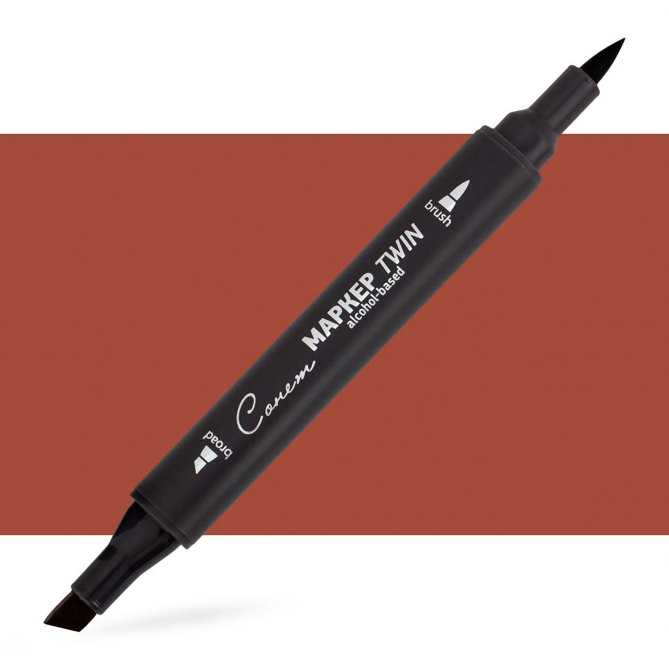 Маркер спиртовой Сонет Twin Brush, коричневый фото 1 — PalitraMastera