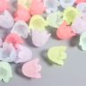 Бусины для творчества пластик «Цветок ландыша пастель» набор 80 шт. полупрозрачный 1.1х1.1х0.9 см фото 2 &mdash; PalitraMastera