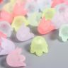 Бусины для творчества пластик «Цветок ландыша пастель» набор 80 шт. полупрозрачный 1.1х1.1х0.9 см фото 3 &mdash; PalitraMastera