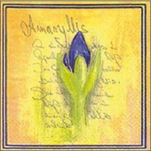 Салфетка для декупажа 33 х 33 см Амариллис темно-синий АКЦИЯ!!! фото 1 &mdash; PalitraMastera