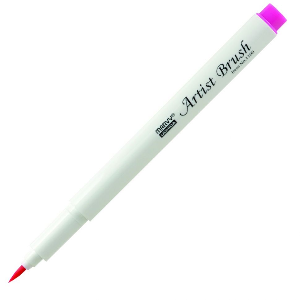 Маркер-кисть, акварельные чернила на водной основе Pink MAR1100/9 /Marvy фото 1 — PalitraMastera