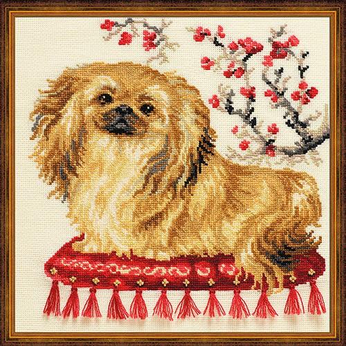 1243 Набор для вышивания Риолис &quot;Пекинес&quot; 25*25см — PalitraMastera