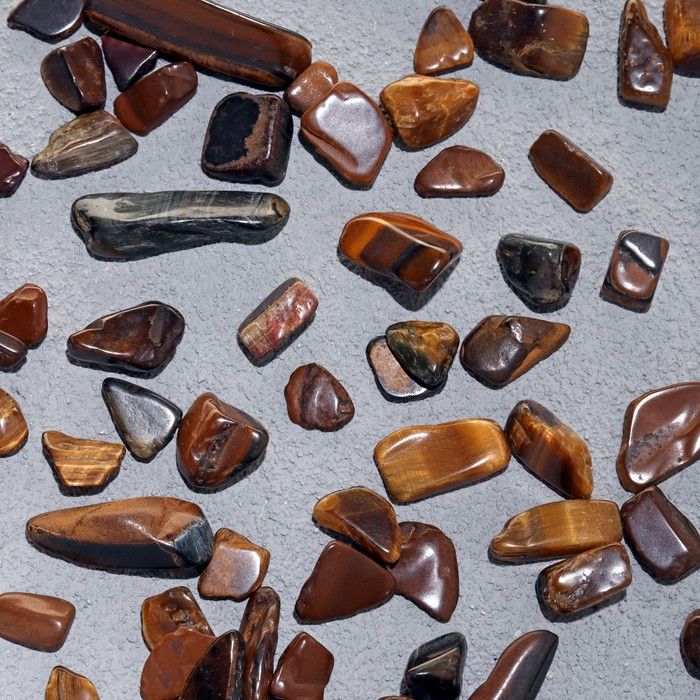 Набор для творчества "Тигровый глаз", галтовка, фракция 0,7-0,9 см, 100 гр  9269482 фото 1 — PalitraMastera