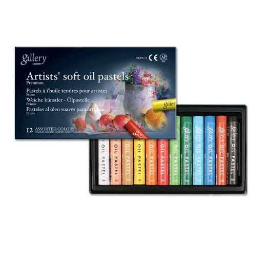 Пастель масляная мягкая профессиональная 12 цветов в картонной коробке фото 1 &mdash; PalitraMastera