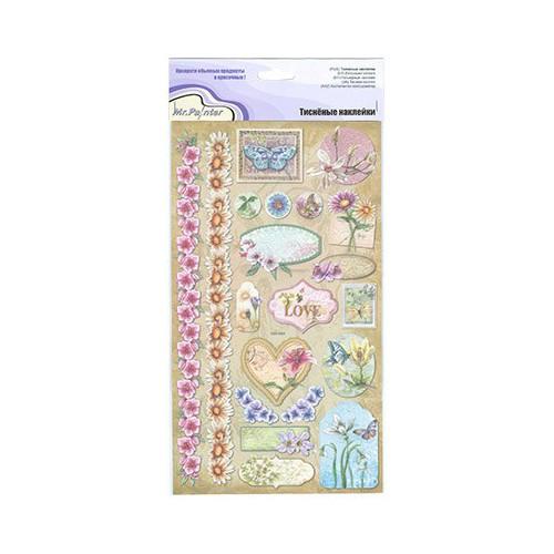 Наклейки &quot;Mr. Painter&quot; Тисненые с блестками 17х35 см 1 шт. EGS-01 &quot;Весна&quot; АКЦИЯ!!! — PalitraMastera