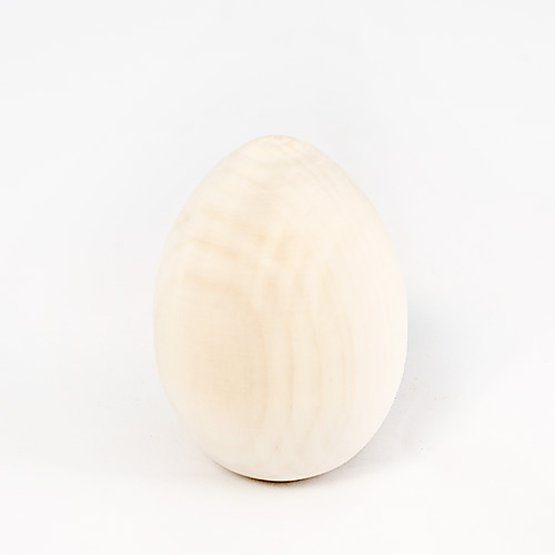 Деревянная заготовка из липы Яйцо куриное, высота 70 мм фото 1 — PalitraMastera