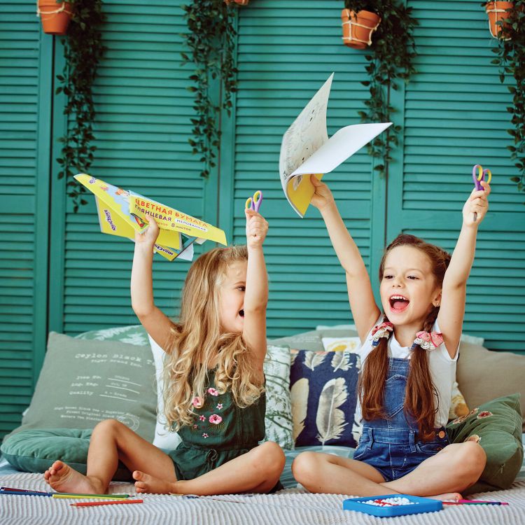 Мелованная цветная бумага 2-сторонняя А4 16л. 8цв., на скобе, ЮНЛАНДИЯ, 200х280мм, &quot;ПЛЯЖ&quot;, 129552 — PalitraMastera