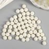 Бусины для творчества пластик «Ребристые», жемчужная, набор d=1 см, 20 г фото 3 &mdash; PalitraMastera