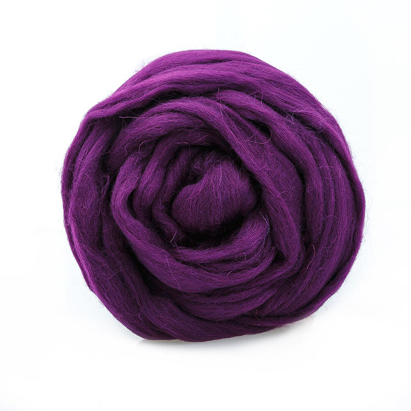 Пряжа ТР ГЛ 100гр Тонкая  для валяния, 100% мериносовая шерсть фиолетовый фото 1 &mdash; PalitraMastera