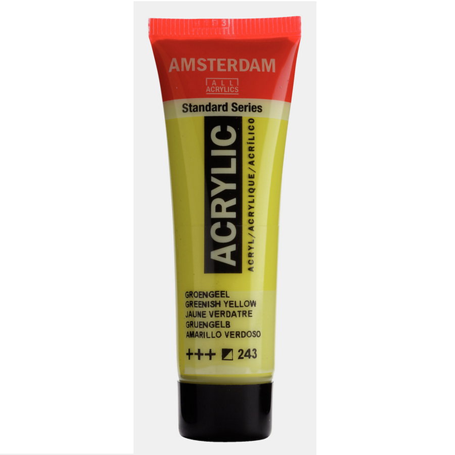 Краска акриловая Amsterdam туба 20мл №243 Желто-зеленый фото 1 — PalitraMastera