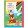 Картон цветной А3 8л. 8цв., блок мел.карт, в папке фото 3 — PalitraMastera