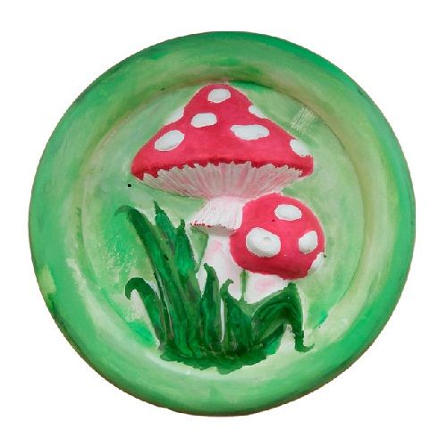 Панно круглое "Мухоморы" фото 1 &mdash; PalitraMastera