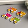 Набор пуговиц декоративных дерево "Грузовички" набор 10 шт МИКС 2х2,5 см 3566007 фото 2 &mdash; PalitraMastera