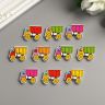 Набор пуговиц декоративных дерево "Грузовички" набор 10 шт МИКС 2х2,5 см 3566007 фото 3 &mdash; PalitraMastera