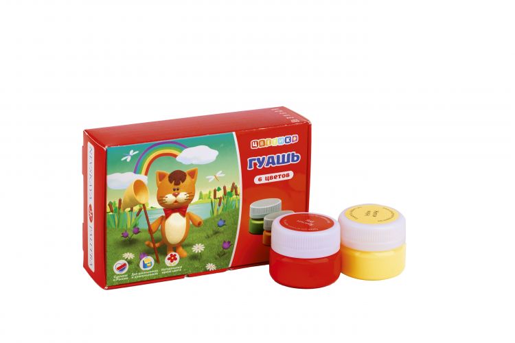 Набор гуаши Цветик 6*15мл — PalitraMastera
