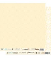 Лист бумаги для скрапбукинга "Кремовый" , коллекция "Шебби Шик Базовая", 30 на 30 плотность 190 гр / 10 листов в упаковке фото 1 &mdash; PalitraMastera
