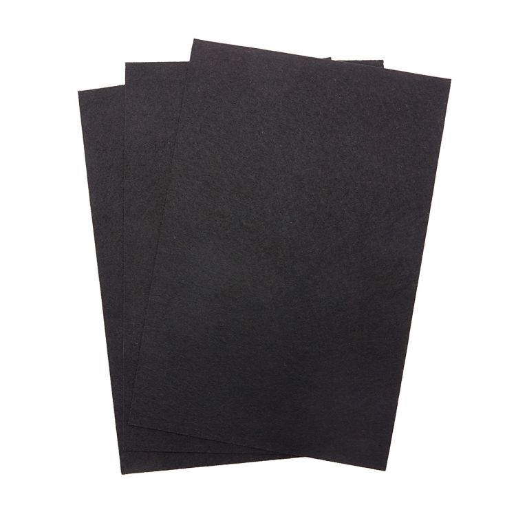 Фетр листовой жесткий, 1.0мм, 20х30см, 1 шт Astra&amp;Craft (AF870 черный) &mdash; PalitraMastera