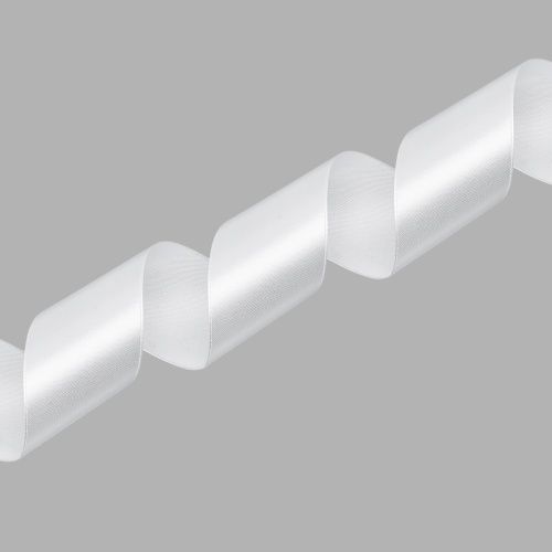 Лента атласная 5,0см*22,86м (002 белый) фото 1 — PalitraMastera