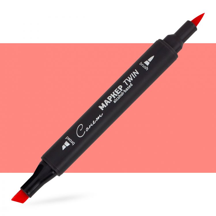 Маркер спиртовой Сонет Twin Brush, кораллово-розовый — PalitraMastera