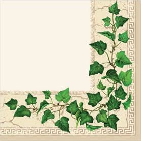 Салфетка для декупажа 33 х 33 см Бордюр из плюща, угловой АКЦИЯ!! — PalitraMastera