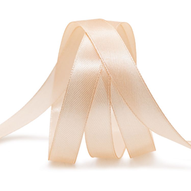 Лента атласная 1,2см*22,86м (006 светлый персик) — PalitraMastera