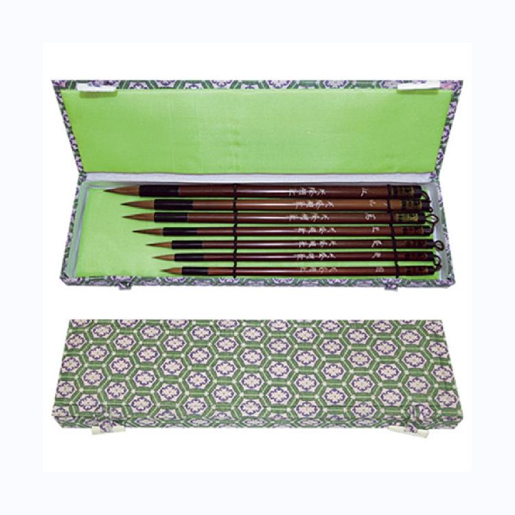 Н-р кистей для каллигр. 7 шт,куница, бамбук --- — PalitraMastera