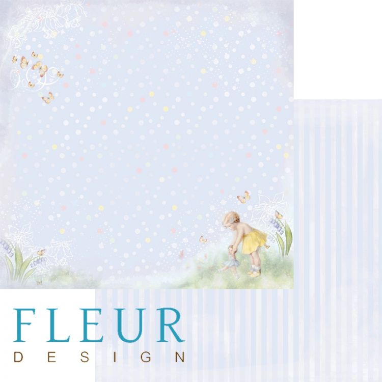 Лист бумаги для скрапбукинга &quot;Любимая игрушка&quot;, коллекция &quot;Девочки&quot;, 30х30, плотность 190 гр, 10 листов в упаковке FD1003303 — PalitraMastera