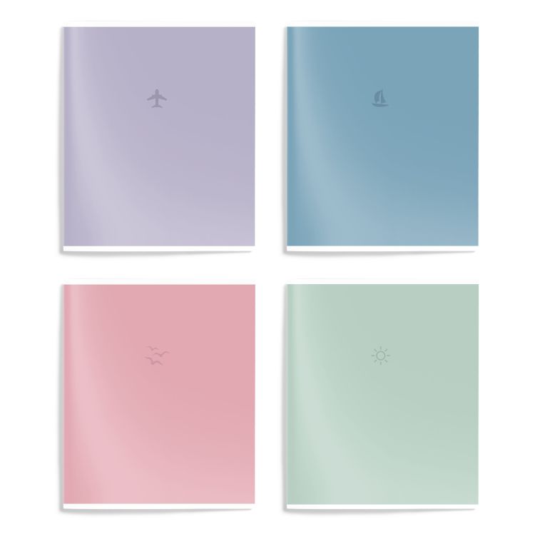 Тетрадь 96 л. А5 кл. скреп. офс. Schoolformat СЛОЖНЫЕ ЦВЕТА мел. карт., спл. УФ-лак — PalitraMastera