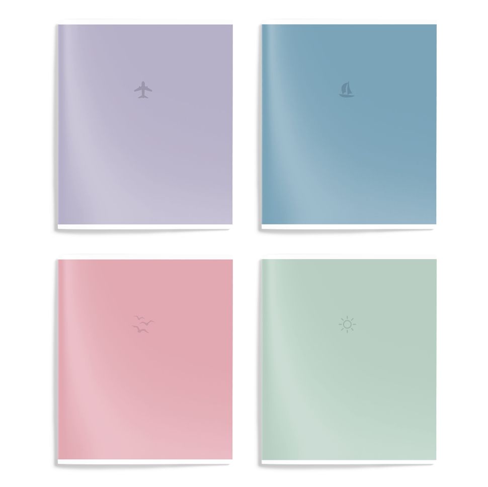 Тетрадь 96 л. А5 кл. скреп. офс. Schoolformat СЛОЖНЫЕ ЦВЕТА мел. карт., спл. УФ-лак фото 1 &mdash; PalitraMastera