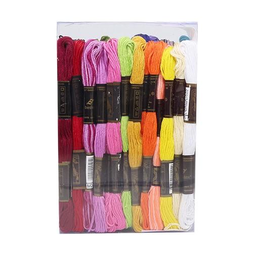 Мулине хлопковое из набора 25 цветов, 1 шт*8м, Bestex, меланж (без ш/к по цветам) фото 1 — PalitraMastera