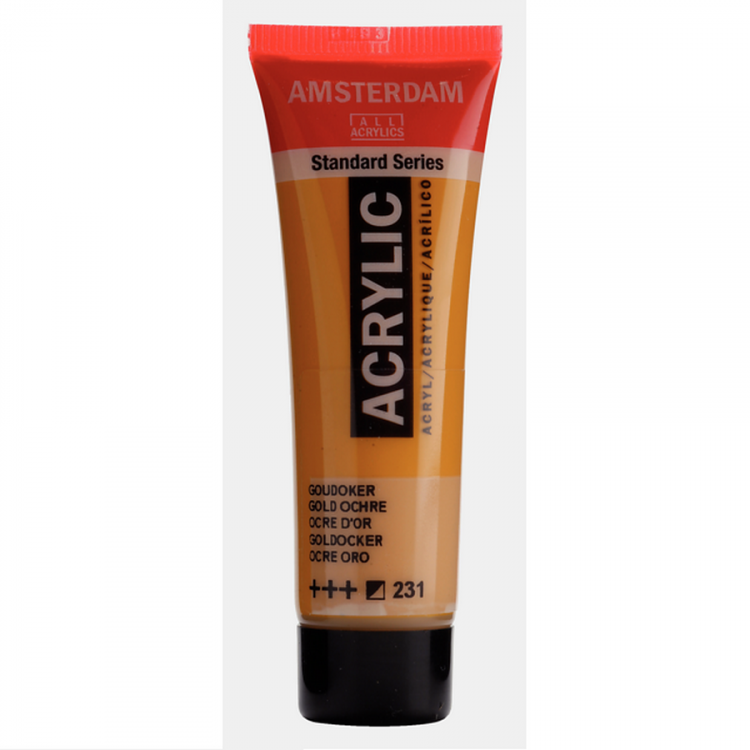 Краска акриловая Amsterdam туба 20мл №231 Охра золотая — PalitraMastera