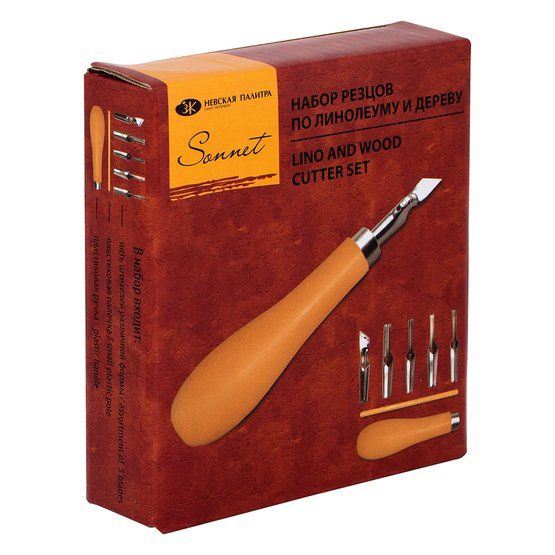 Набор резцов по линолеуму и дереву "Сонет" фото 1 — PalitraMastera