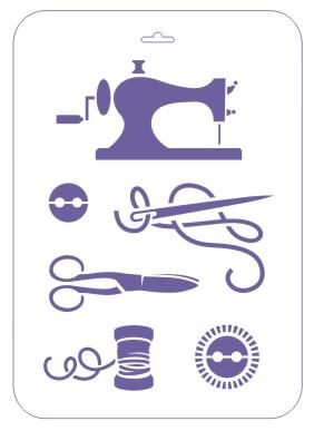 Трафарет пластиковый 22х31 см, Швейные принадлежности--- фото 1 &mdash; PalitraMastera