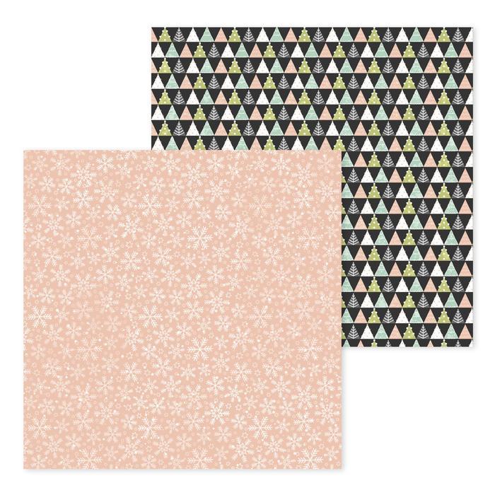 Бумага для скрапбукинга в наборе «А в городе зима», 30,5 * 30,5 см180 гр/м 12 листов---- — PalitraMastera