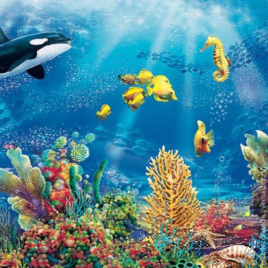 Салфетки - трехслойные, коллекция &quot;Ланч каждый день&quot;, Maki, подводный мир, рыбки, конек — PalitraMastera