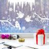 Наклейка для окон «Новогодние птички» , 50 х 70 см  3427005---- фото 2 — PalitraMastera
