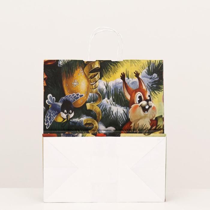 Пакет крафт &quot;Открытка&quot;, 32 х 19,5 х 37 см 7187681 — PalitraMastera