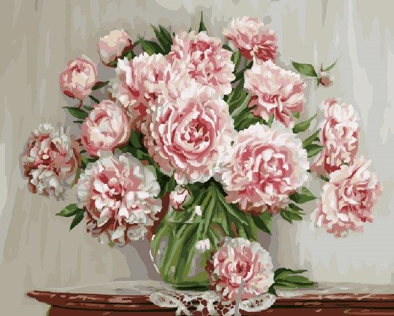 Картина по номерам GX 5581 Бело-розовое наслаждение 40*50 фото 1 &mdash; PalitraMastera