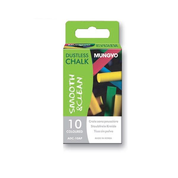 Мелки беспылевые 10 цветов в картонной коробке — PalitraMastera