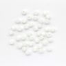 Бусины стеклянные 4*4мм, Z-439, 40шт/уп (822 белый) фото 1 &mdash; PalitraMastera