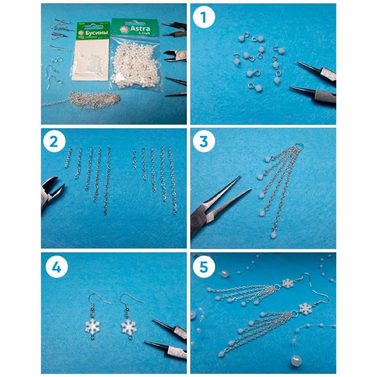 Бусины стеклянные 4*4мм, Z-439, 40шт/уп (822 белый) — PalitraMastera