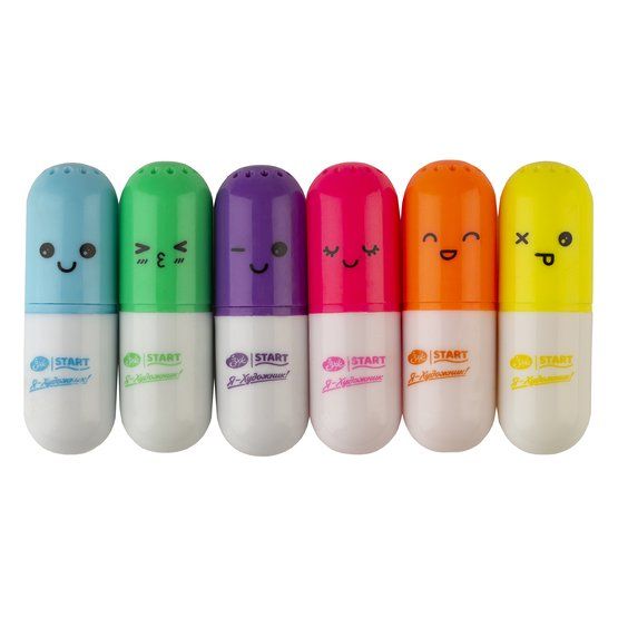 Набор текстовыделителей &quot;Я-Художник!&quot; в прозрачной сумке с молнией, 6 цветов — PalitraMastera