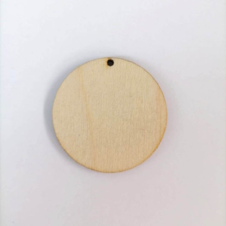 Подвеска  &quot;Круг&quot;  диам 40 мм, фанера 3мм — PalitraMastera