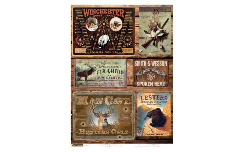 Рисовая бумага для декупажа "Craft Premier", A3, 25г/м, "Охота" фото 1 — PalitraMastera