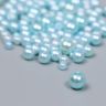 Бусины для творчества пластик «Круглые. Голубое небо», d=3-8 мм, набор 10 г фото 2 &mdash; PalitraMastera