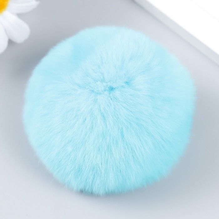 Помпоны 7 см Кролик (бирюза) 9337779 фото 1 — PalitraMastera