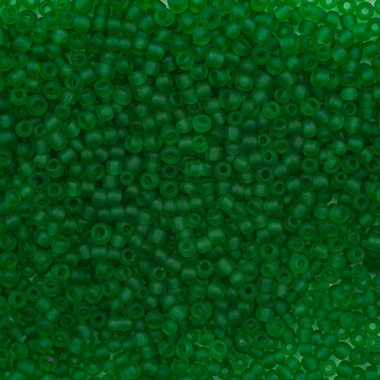 Бисер Astra&amp;Craft 11/0, 20г (M7В зеленый/прозр.матовый) — PalitraMastera