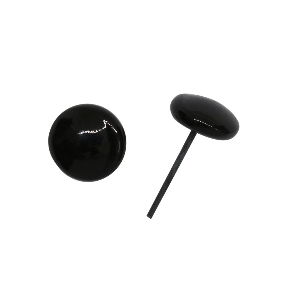 25536 Глазки 9мм на металл.ножке, цв.чёрный, 1шт фото 1 &mdash; PalitraMastera