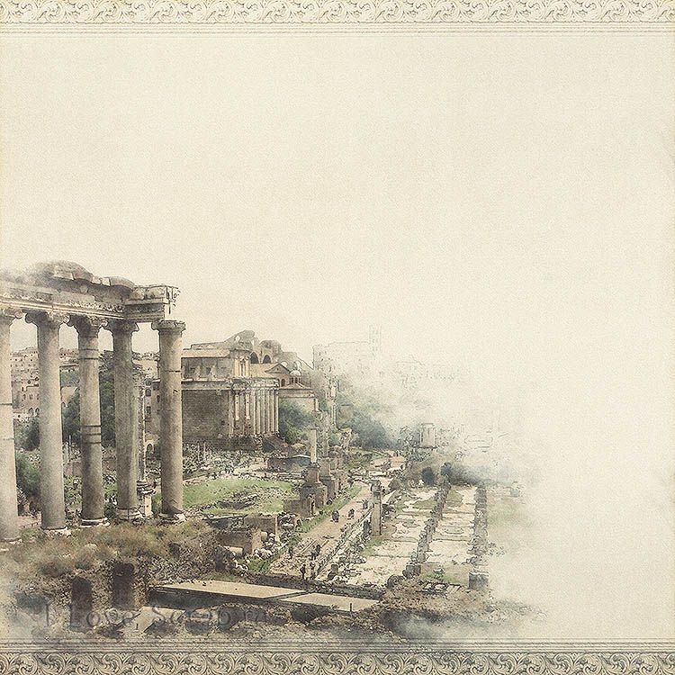 Бумага для скрапбукинга 30,5х30,5 см 180 гр/м двусторон Итальянские каникулы Древний Рим, 10 шт*уп фото 1 &mdash; PalitraMastera