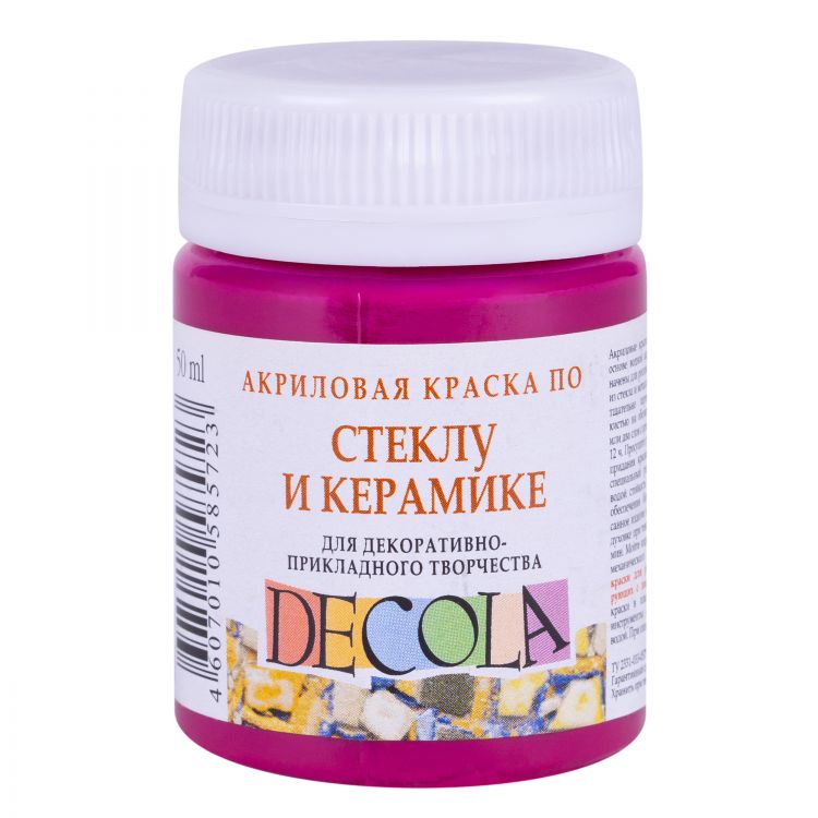 Розовая светл акрил стекло керамика Декола 50мл АКЦИЯ!!!--- — PalitraMastera